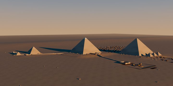 吉萨金字塔群 · 3D 复原